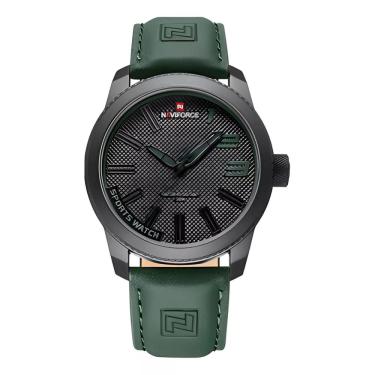 Imagem de Relógio Masculino Naviforce 9202 Verde Couro