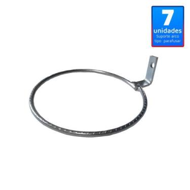 Imagem de 7 Suporte Arco 12cm Parafusar Fixar Parede, Painel, Sem Vaso - TMTSUPO