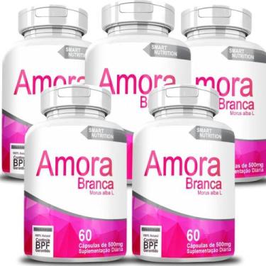 Imagem de Suplemento Amora Branca 60 Cápsulas 5 Unidades - 4Elementos