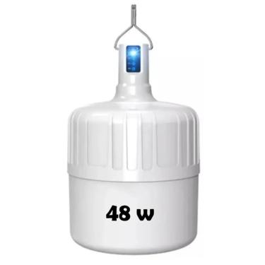 Imagem de Lâmpada De Led Bulbo Emergência Recarregavel Portatil Potência 48w