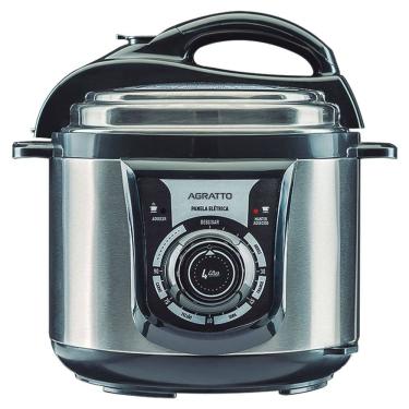 Imagem de Panela de Pressão 4 Litros Elétrica com Painel Eletrônico com Timer 110 Volts - 3879 - AGRATTO