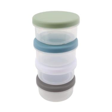 Imagem de Conjunto 4 Potes Para Condimentos Life De Vidro Para Tempero e Ervas Secas Recipientes De Cozinha Organizador Elegante Para Armário e Despensa