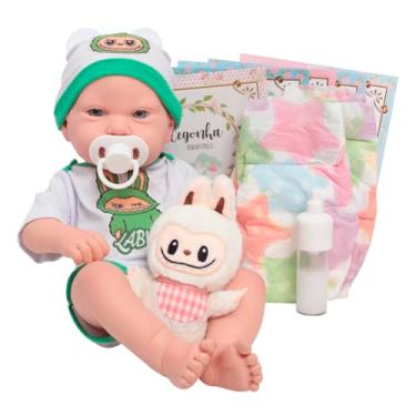 Imagem de Boneco Reborn Bebê Menino Realista Corpo Silicone + Itens