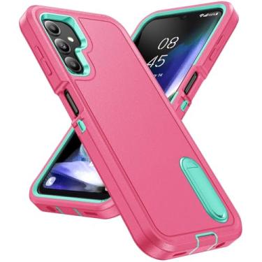 Imagem de Capa de suporte de proteção rígida para Samsung Galaxy A54 A14 A53 A13 A04S S23 Ultra S22 Plus Capas para celular, rosa vermelha, para Galaxy S23 Ultra