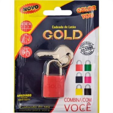 Imagem de Cadeado Gold Color 30 Vermelho