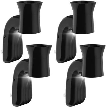 Imagem de Zoblise 4 Peças De Difusor De Aroma De Parede Com Luz Noturna, Compatível Com Bath And Body Works Wallflowers, Difusor Giratório, Difusor De Óleos Essenciais Elegante Para Um Escritório Doméstico A