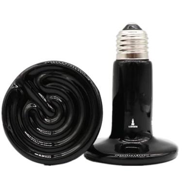 Imagem de Lâmpada Cerâmica Aquecedor Infravermelho Terrários Répteis Anfíbios Aves (220V 50W)