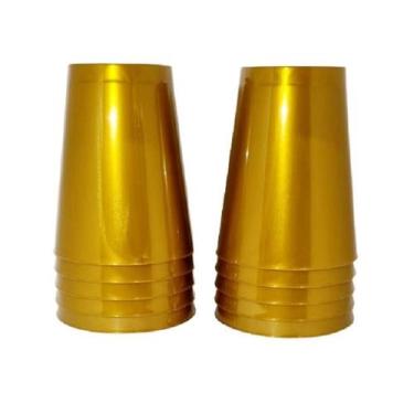 Imagem de Copo acrilico 300ml dourado c/10un. - Sertplast