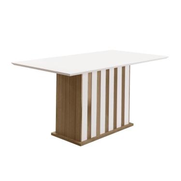 Imagem de Mesa de Jantar 6 Lugares Osaka Carvalho Off-White
