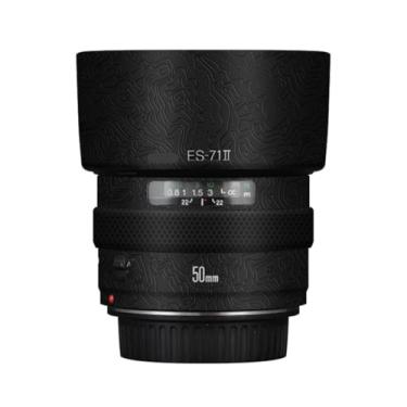 Imagem de Adesivo de lente de câmera EF 50 1.4 para Canon EF 50 mm F1.4 Película protetora de vinil decalque skin (contorno preto)