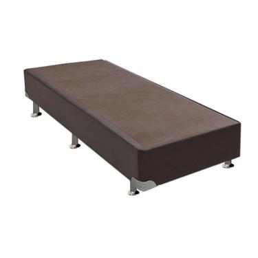 Imagem de Cama Box Base Solteiro Universal Courano Brown (88x188x20) - Ortobom