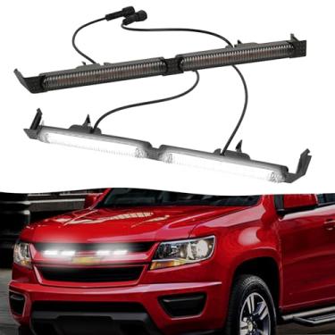 Imagem de Zrobrio Luzes LED para churrasqueira para Chevrolet Chevy Colorado Z71 WT LT 2015-2020 acessórios para churrasqueiras (LED branco)