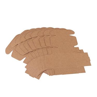 Imagem de Caixa de papel de sabão Embalagem de sabonete artesanal Caixa de presente de papel marrom Design elegante e chique para lembrancinhas de casamento, presentes de festa, embalagem