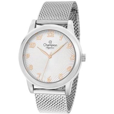 Imagem de Relógio CHAMPION KIT feminino prata esteira CN28455S