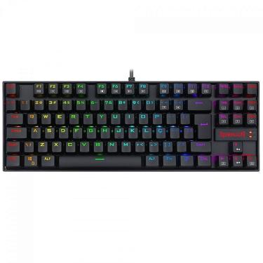 Imagem de Teclado Magnético Redragon Kumara Pro, RGB, Switch Marrom, Preto