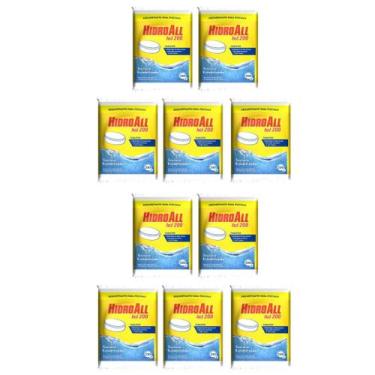Imagem de Kit 10 Un Pastilha Tablete Tab HCL 200 Para Piscinas - Hidroall