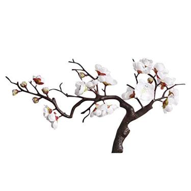 Imagem de Flores falsas de seda artificial floral buquê de casamento decoração de festa flores brancas guirlanda flores artificiais (cor: branco, tamanho: Talla Única)