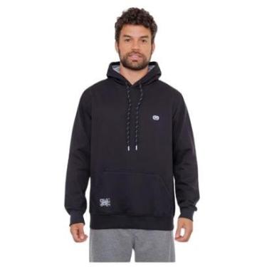 Imagem de Moletom Ecko Canguru Estiloso Basico Mini Logo Preto-Masculino