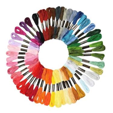 Imagem de Conjunto de fio de bordado, linha de bordado à máquina - suprimentos de estofamento de reparo de fios arco-íris para projetos de arte e passatempos criativos