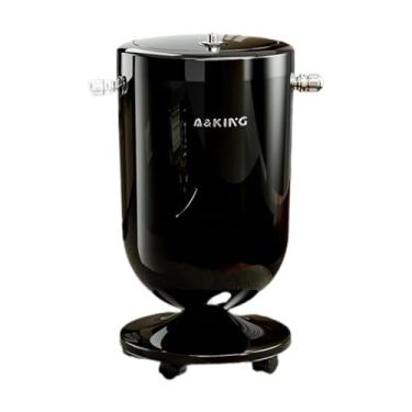 Imagem de Ｂｅｓｇａ Lixeira Móvel com Rodas, 20L, Tampa, Decorativa, para Banheiro de Trailer e Casa, Preto