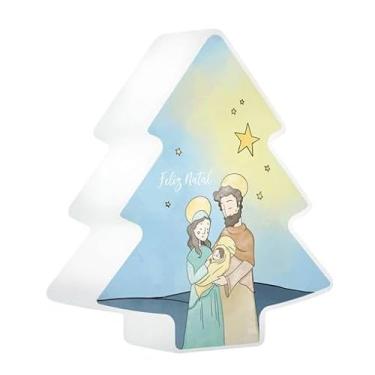 Imagem de Luminária Árvore de Natal Presépio 29cm – Polietileno – Para Lâmpada LED E27 – Cabo 1,8m com Interruptor – Decoração Natalina Iluminada