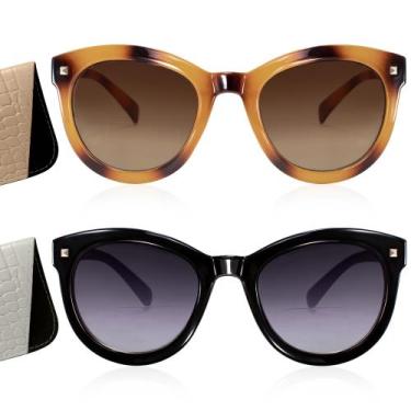 Imagem de Gafas de sol bifocales vintage redondas para lectura para mujer Madiso