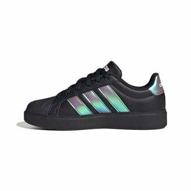 Imagem de adidas Tênis infantil unissex Streetalk, Preto/iridescente/branco, 20
