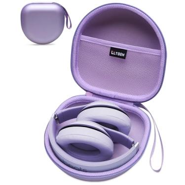 Imagem de LTGEM Capa de fone de ouvido compatível com fones de ouvido BERIBES/TOZO/KVIDIO/Beats/Soundcore Anker/JBL com cancelamento de ruído, roxo + borda roxa