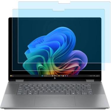 Imagem de MUBUY-GOL Pacote com 2 protetores de tela anti-luz azul para laptop HP OmniBook 7 Flip 16 polegadas 2 em 1 com tela sensível ao toque (16-au000), antirreflexo, antiimpressões digitais, filtro UV e