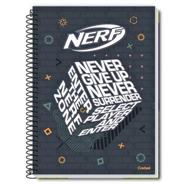 Imagem de Caderno Espiral Capa Dura Universitário Nerf 80 Folhas Credeal Estampa 3
