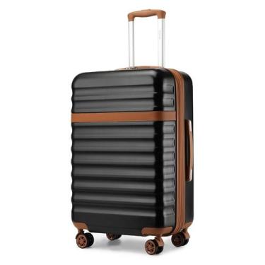 Imagem de Mala Kono 24" expansível média ABS+PC TSA Lock preta