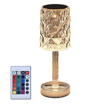 Imagem de Lâmpada de Mesa de - Luz RGB Regulável - Lâmpada de para Cabeceira com Controlo por Toque Recarregável e Comando Remoto,Sala, Casa, Natal, Aniversário, Crianças e Adultos