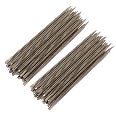 Imagem de Yibuy 50 peças de broca de mola de saxofone profissional prata 0,8-1,2 mm para metal tenor