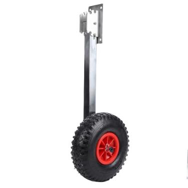 Imagem de Fabater Rodas de Lançamento de Barco, Carrinho de Lançamento de Popa de Aço Inoxidável de 10" para Barco Inflável, Barco de Alumínio, Capacidade de Carga de 600 Libras