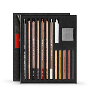 Imagem de Caran D'Ache Estojo Lápis 15 Peças, Flesh & Earth Set, Grafite