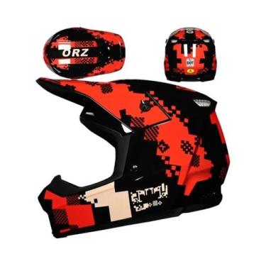 Imagem de Capacete Profissional Para Motocicleta Off-Road Para Mountain Bike DH 