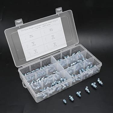 Imagem de Acouto Listagem 110 Unidades 45 ° 1/8 Pol.-28 Conjunto de Encaixe de Bico de Ponta de Bico de Graxa Máquinas de Engenharia - de Zinco-ferro Com Galvanoplastia Com Acabamento Equipamentos