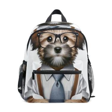 Imagem de GAIGEO Puppy Terrier Worker Dog Childrens Backpack Backpack for Kindergarten Boys with Front Pocket, Safety Whistle for Ages 3-8