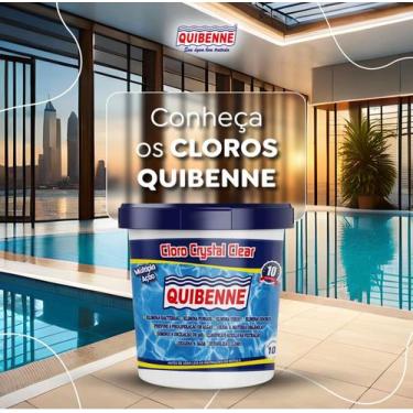 Imagem de Cloro Crystal Clear Multipla Ação 10KG - Quibenne para Piscinas