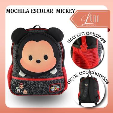 Imagem de Mochila De Costas Escolar Infantil Mickey Personagem Disney Volta as A