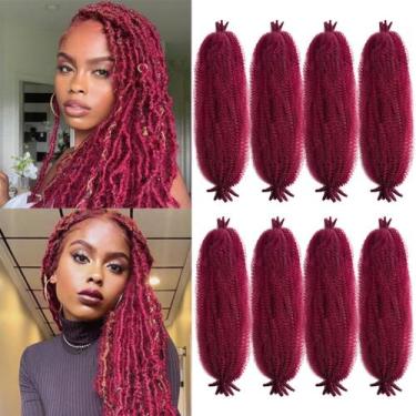 Imagem de Braiding Hair Chicmoi Marley Twist Burgundy 60 cm Pacote com 8