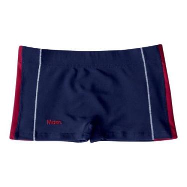 Imagem de Sunga Boxer Infantil Mash Liso/Estampada, Marinho, G