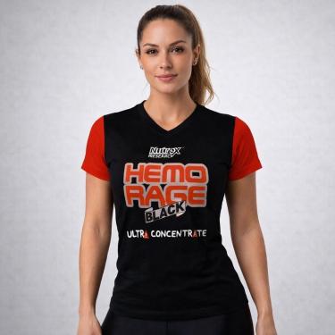 Imagem de Camiseta Feminina Preta Hemo Rage  Nutrex-Feminino