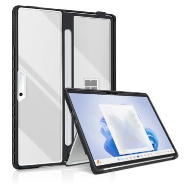 Imagem de Capa para Surface Pro 11, capa de teclado TPU com suporte para caneta, proteção de cobertura total, ajuste em vários ângulos, para Surface Pro 10/para Surface Pro 9/para Surface Pro 8 de 13 polegadas