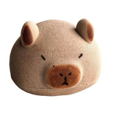 Imagem de Esponja de banho de desenho animado, esponja do chuveiro, Moda do corpo do formato animal, Esponja de banho para homens homens meninos meninas, Capybara Ball Ball para lavar o rosto, lavar louça, limp