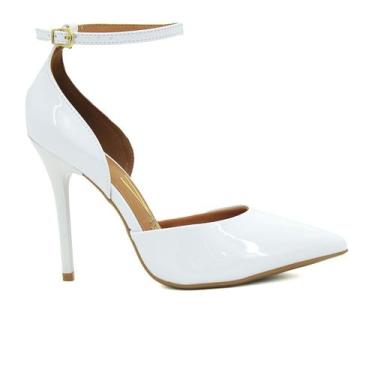 Imagem de Sapato Feminina Vizzano Original Festa Scarpin Salto 216, 37, Branco