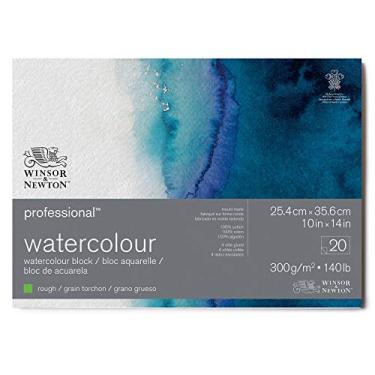 Imagem de Winsor & Newton Bloco de papel aquarela profissional, 25,4 x 35,5 cm, áspero