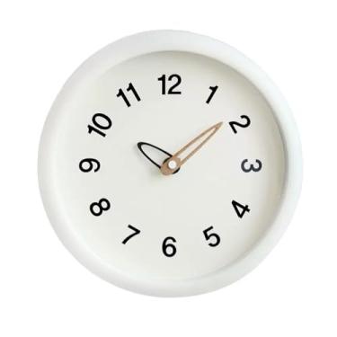 Imagem de Relógio de parede moderno minimalista madeira mudo moda sala de estar relógio doméstico (C tamanho único)