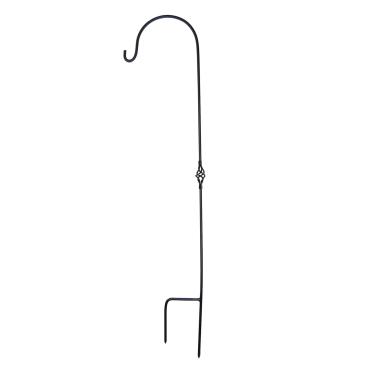 Imagem de Lumabase 89260 Gancho de pastor de metal com junta espiral, preto