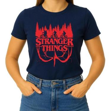 Imagem de Camiseta Camisa Blusa Masculina Feminina 100% Algodão SÉRIE Stranger T